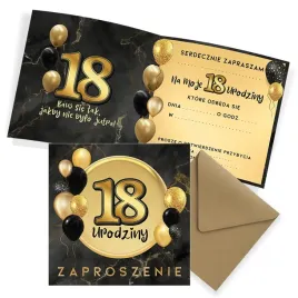 zaproszenia-na-18-urodziny-czarno-zlote-koperta-eko