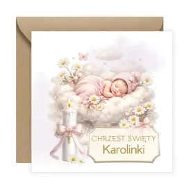 zaproszenia-na-chrzest-personalizowane-kosciolek-dziewczynka-koperta-eko