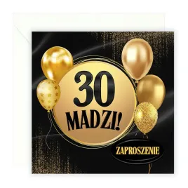 zaproszenia-na-30-urodziny-personalizowane-zlote-balony-party-koperta-biala