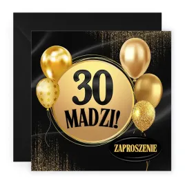 zaproszenia-na-30-urodziny-personalizowane-balony-party-koperta-czarna