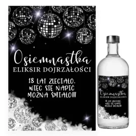 naklejki-na-butelki-na-18-urodziny-czern-i-biel-10-sztuk