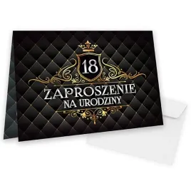 zaproszenia-na-18-urodziny-gold-koperta-biala