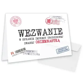 zaproszenia-na-18-urodziny-wezwanie-zabawne-koperta-biala