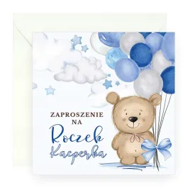 zaproszenia-na-roczek-personalizowane-niebieski-mis-koperta-biala