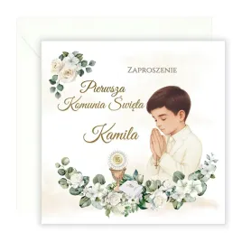 zaproszenia-na-komunie-personalizowane-chlopiec-biale-roze-xp-koperta-biala