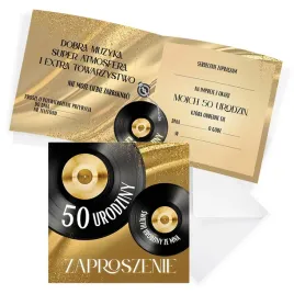 zaproszenia-na-50-urodziny-gramofon-party-koperta-biala