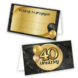 winietki-na-stol-na-40-urodziny-bilecik-czarno-zlote-fun-10-sztuk