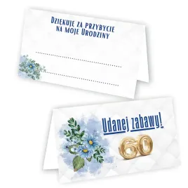 winietki-na-stol-na-60-urodziny-bilecik-granatowe-kwiaty-10-sztuk