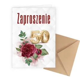 zaproszenia-na-50-urodziny-bordowe-roze-koperta-eko