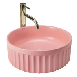 umywalka-nablatowa-rea-duo-sweet-pink-matt-rozowa-ryflowana-nowoczesna