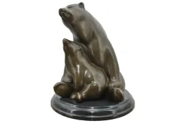 rodzina-niedzwiedzi-polarnych-dwa-misie-niedzwiedz-figura-z-brazu-milo
