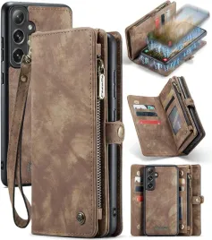 caseme-skorzane-etui-do-samsung-galaxy-s25-plus-stojak-portfel-2w1-brazowy