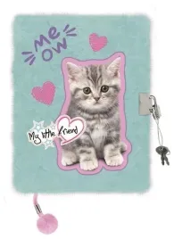 pamietnik-a5-wlochacz-z-klodka-my-little-friend-mint-kitty-96-k
