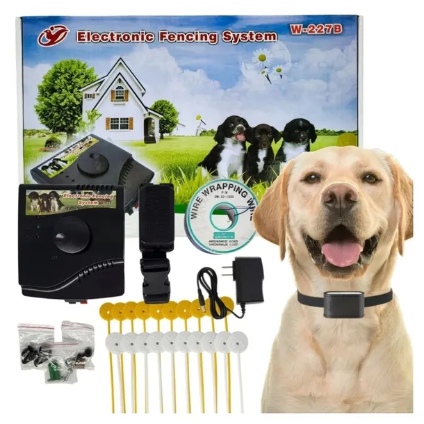 ELEKTRYCZNY PASTUCH SYSTEM OGRODZENIOWY DLA PSA OBROŻA ZESTAW 300m 227B