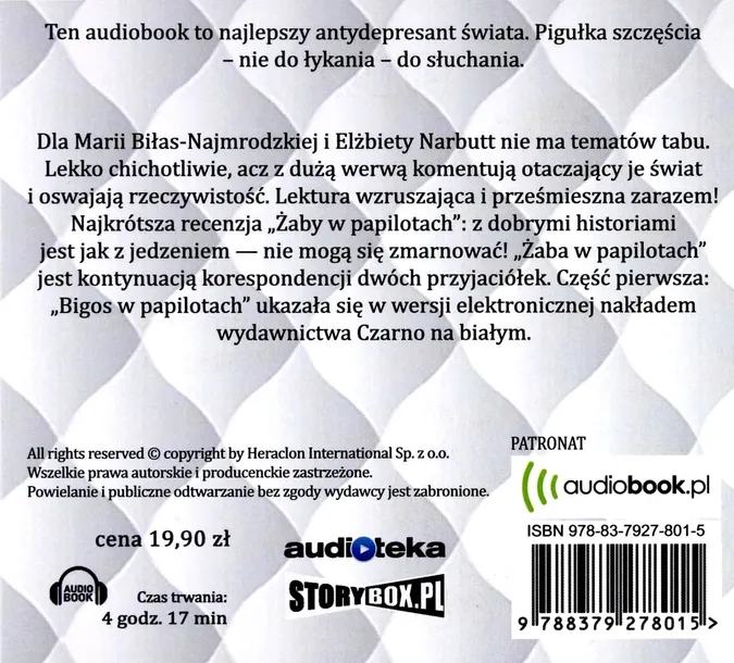 zaba-w-papilotach-audiobook-wydawnictwo-heraclon