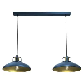 milagro-lampa-wiszaca-felix-2xe27-niebieski-zloty