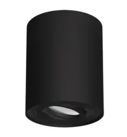 struhm-tuba-regulowana-lampa-okragla-sufitowa-hary-gu10-czarna