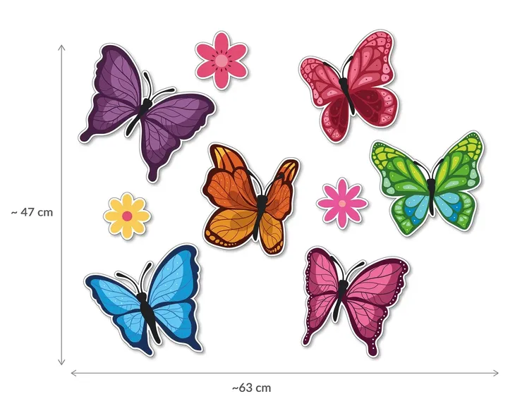 dekoracja-okienna-duze-motyle-plec-chlopcy-dziewczynki