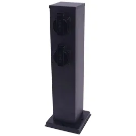 slupek-ogrodowy-electric-2-x-gniazdo-40cm-czarny-elektryczny-zasilajacy
