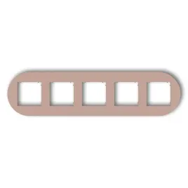 ramka-pieciokrotna-okragla-karlik-mini-lososiowy