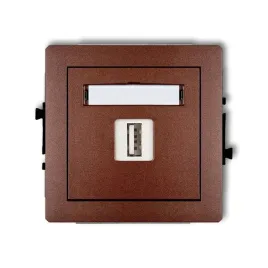 ladowarka-usb-2a-karlik-deco-brazowy-metalik