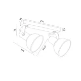 argon-reflektor-scienno-sufitowy-twist-2xe14-bialy-waga-z-opakowaniem-5-kg