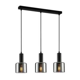 italux-lampa-wiszaca-santia-3xe27-czarny-dymiony