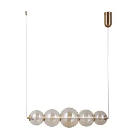 italux-lampa-wiszaca-butero-5h-led-18w-3000k-zloty-bursztynowy