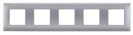 ramka-pieciokrotna-kos-dante-z-tworzywa-inox