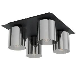 eglo-lampa-sufitowa-gorosiba-1-sq-4xe27-czarny-dymiony