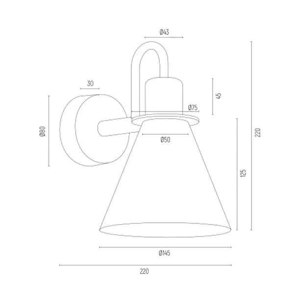 argon-kinkiet-beverly-e27-mosiadz-blekitny-dlugosc-wysokosc-22-cm