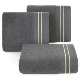 recznik-olivia-50x90-stalowy-haft-bawelna-frotte-500-g-m