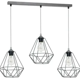 milagro-lampa-wiszaca-basket-3xe27-szary