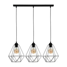 milagro-lampa-wiszaca-basket-3xe27-czarny