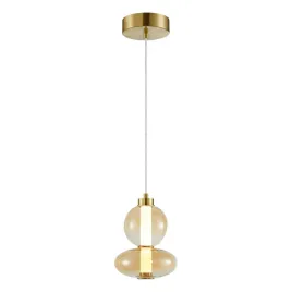 milagro-lampa-wiszaca-daphne-led-12w-3000k-zloty-bursztynowy