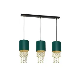 milagro-lampa-wiszaca-almeria-3xe27-zielony-zloty