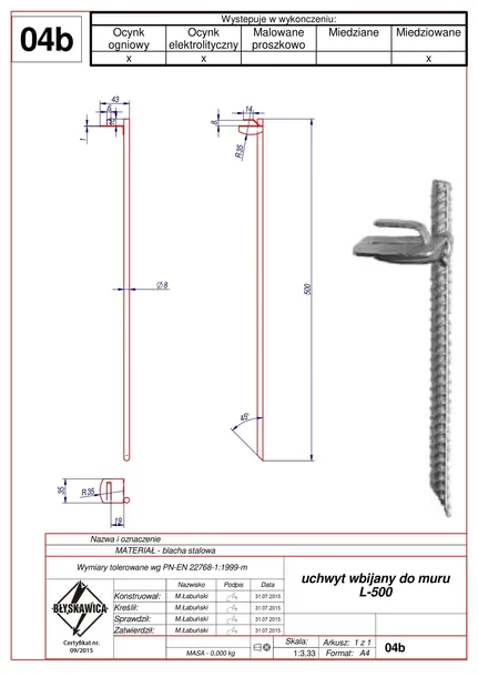 uchwyt-scienny-wbijany-do-muru-do-drutu-l-500mm-kolor-srebrny
