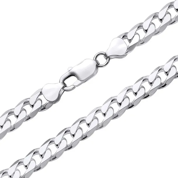 PEŁNA Bransoletka Srebrna Męska Pancerka SREBRO 925 Gruba 8mm DIAMENTOWANA