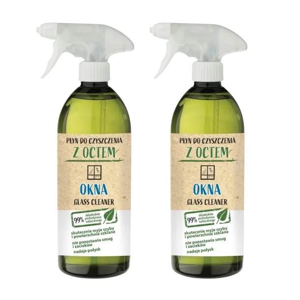 Gold Drop Płyn Do Czyszczenia Powierzchni Szklanych I Szyb Z Octem 750ml x2