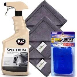 k2-spectrum-700ml-syntetyczny-wosk-quick-detailer-z-3x-mikrofibra-i-glinka-180g