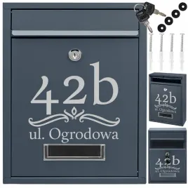 antracytowa-skrzynka-pocztowa-na-listy-z-dekoracyjnym-wzorem