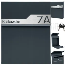 antracytowa-skrzynka-pocztowa-na-listy-i-poczte-z-laminowanym-napisem-na-adres-ulice-i-numer