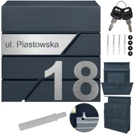 antracytowa-skrzynka-na-listy-pocztowa-z-gazetnikiem-laminatowym-adresem-i-numerem-domu