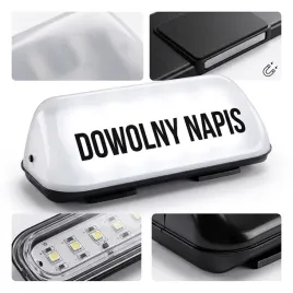 lampa-led-szpakowka-gapa-z-dowolnym-napisem-vip-taxi-ochrona-pilot-magnes