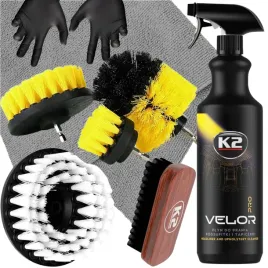 k2-velor-pro-1l-do-czyszczenia-i-prania-tapicerki-podsufitki-oraz-foteli-w-zestawie-z-5-szczotkami