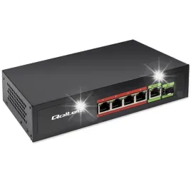 switch-niezarzadzalny-qoltec-przelacznik-sieciowy-fast-ethernet-4x-rj45-poe