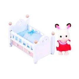 zestaw-sylvanian-families-czekoladowy-krolik-z-lozeczkiem-5-cm