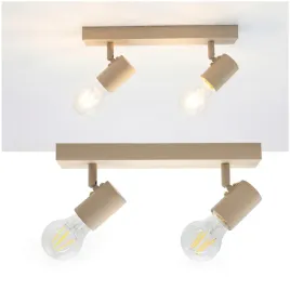 lampa-scienna-sufitowa-ll-dzan-be-el-2i-e27-podwojna-loft-spot-bezowa