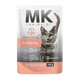 mk-animals-karma-dla-kota-w-saszetce-z-cielecina-zbilansowana-dieta-100g