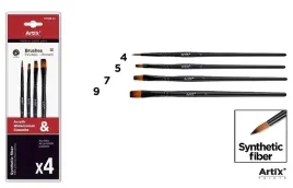 artix-zestaw-4-pedzli-syntetycznych-do-farb-205-cm-okragly-3-plaskie